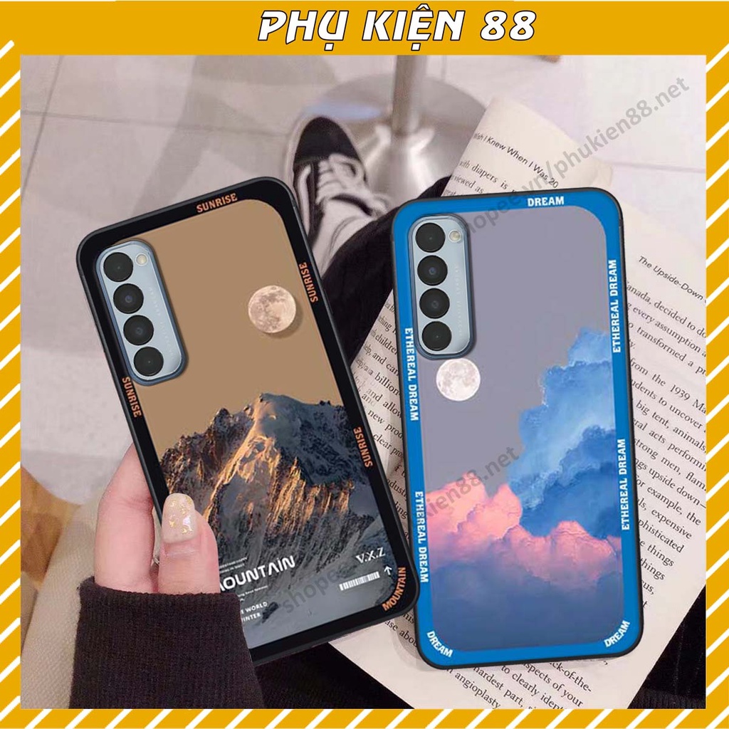 Ốp Oppo Reno4 / Reno4 Pro / Reno 4 hình vũ trụ, mountain, cloud phong cách cá tính