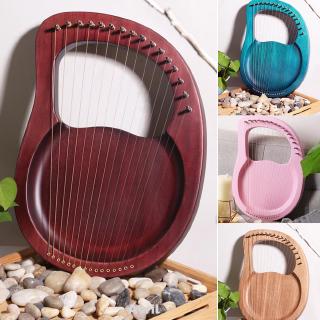 Gift Professional Musical Instrument Portable Entertainment Practice Solid Wood 16 String Lier Harp