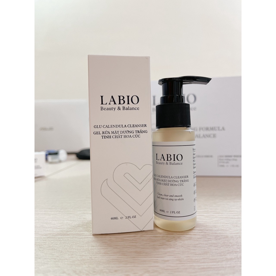 Combo 2 Sữa Rửa Mặt &amp; Serum Chống Lão Hóa, Dưỡng Trắng Sáng, Cấp Ẩm, Căng Khỏe Da LABIO Glutathione