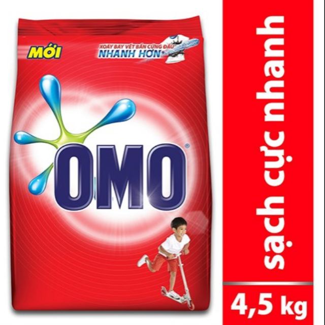 Bột giặt OMO Sạch Cực Nhanh 4,5kg