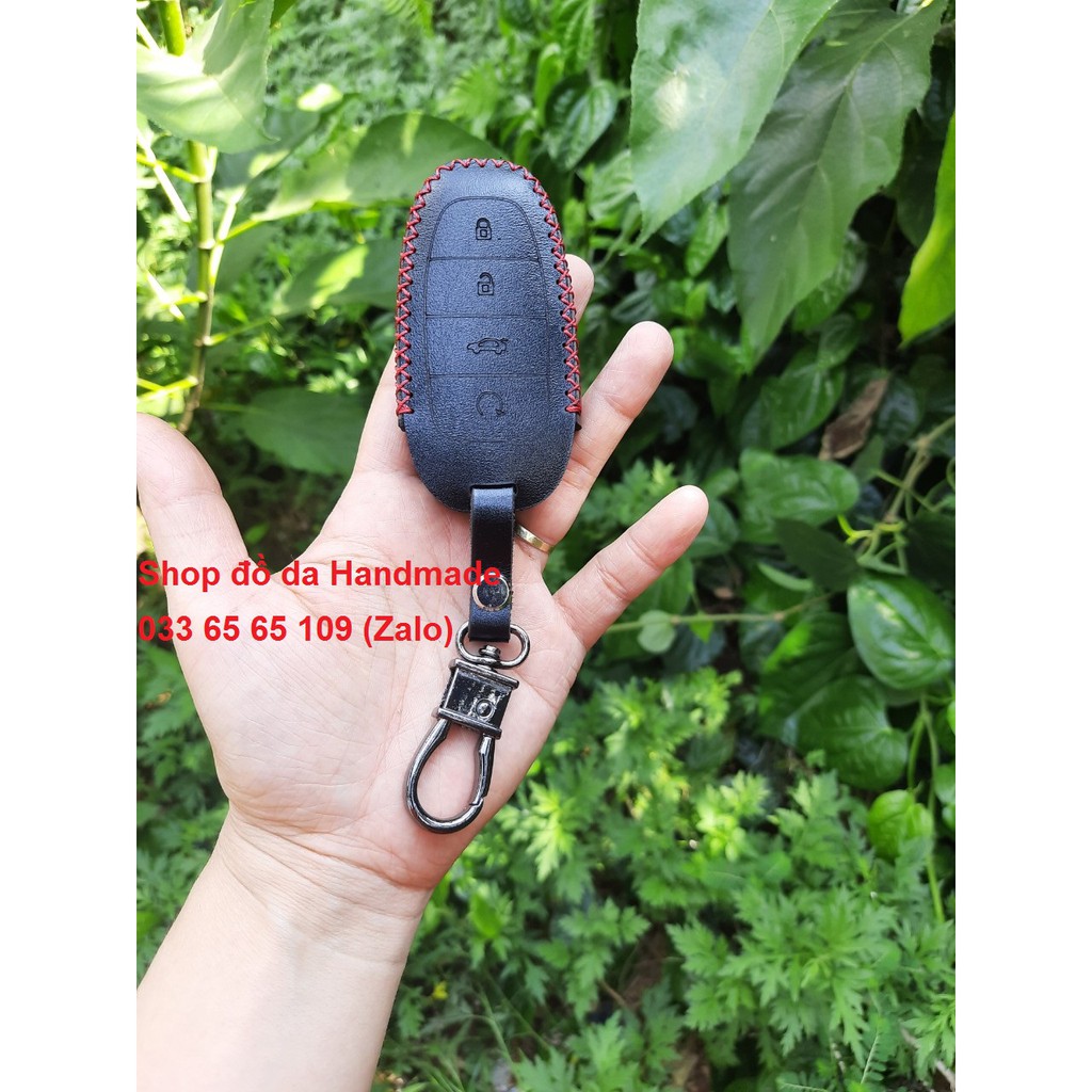 [Hot] Bao da chìa khóa khóa Hyundai santafe 2021 kèm móc khóa