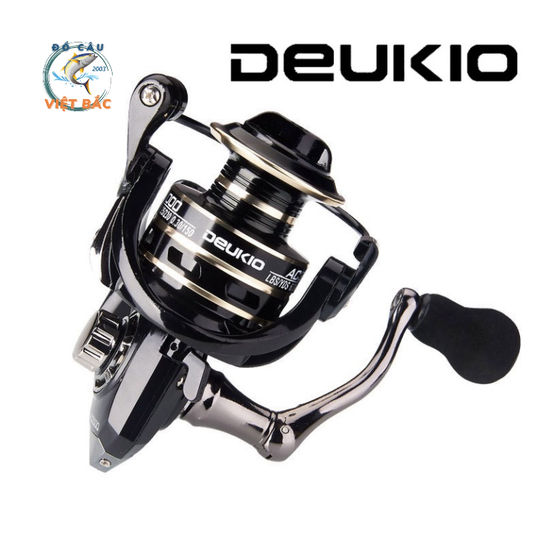 Máy Câu Cá Kim Loại Chính hãng Deukio AC 2-7000 Chất Liệu Kim Loại Cao Cấp Đồ Câu Việt Bắc
