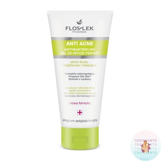[CHÍNH HÃNG] Sữa rửa mặt giảm mụn cho da nhờn mụn Floslek Anti Acne Bacterial Face Cleansing Gel 125 ML