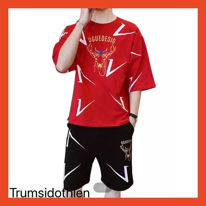 [ Hot 2021- Siêu Chất ] Đồ bộ hè nam may viền sọc cực hot