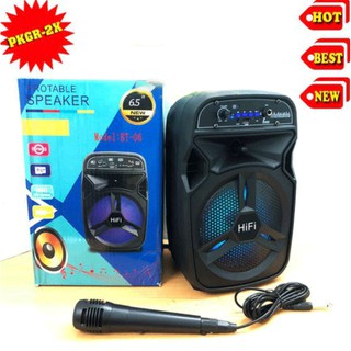 Loa Karaoke Bluetooth Mini Bt 06 Âm Thanh Cực Hay Tặng Kèm Micro
