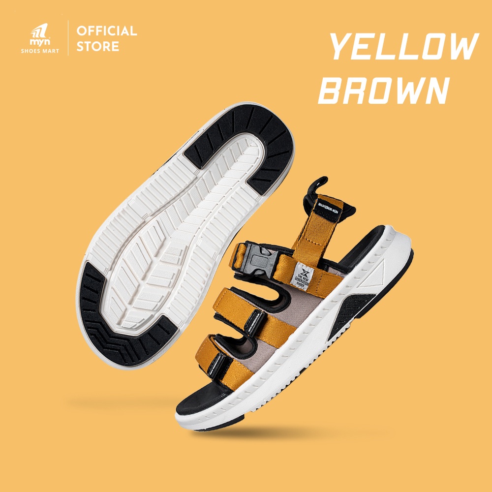 Giày Sandal ZX3715 - The Bubble T 3 quai màu Yellow Brown