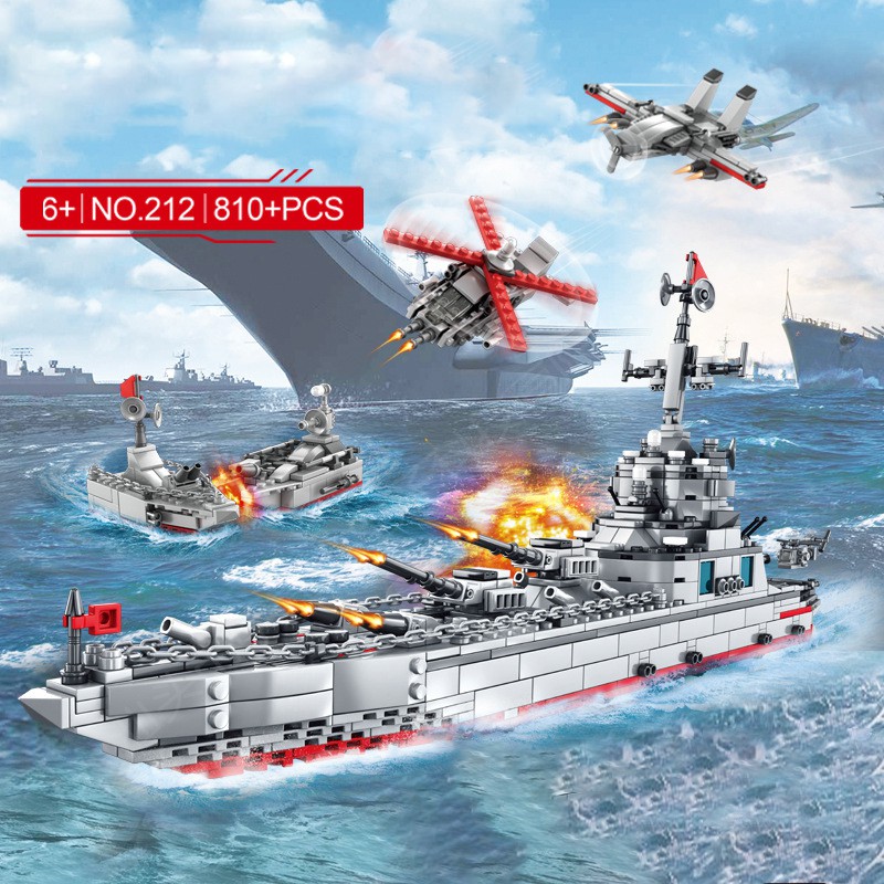 [810 CHI TIẾT] BỘ ĐỒ CHƠI LEGO TÀU CHIẾN HẠM, LEGO MÁY BAY CHIẾN ĐẤU VÀ CÁC PHƯƠNG TIỆN TRÊN BIỂN