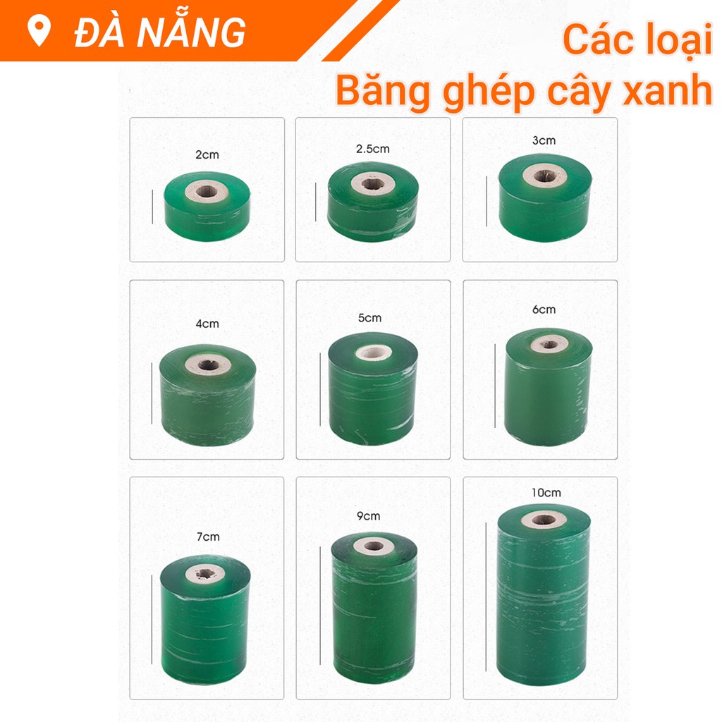 Băng keo ghép cây xanh tự dính tự hủy giúp bảo vệ mối ghép (khổ 2cm đến 6cm)