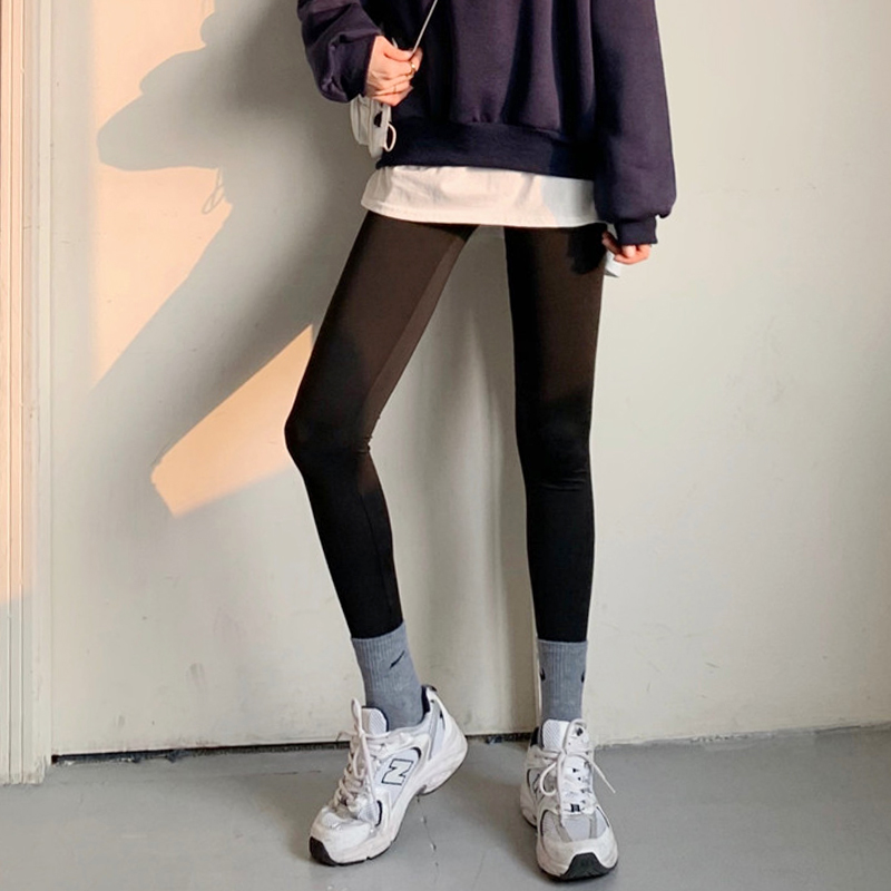 Quần Legging Màu Trơn Thời Trang Thu Đông Cho Nữ