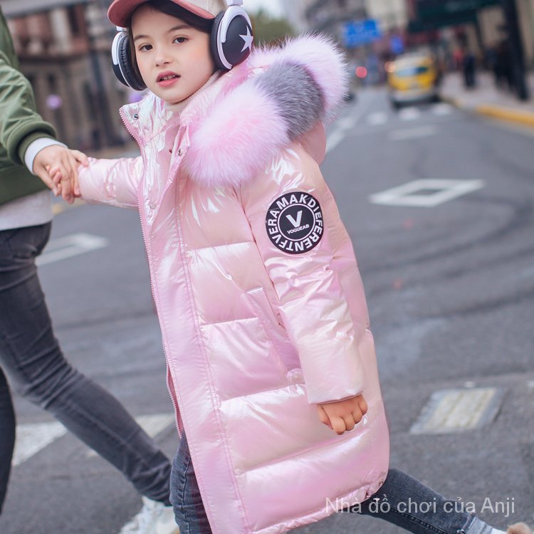 Children Down Cotton Clothes Baby Girl Long Girl Kids Cotton Jacket