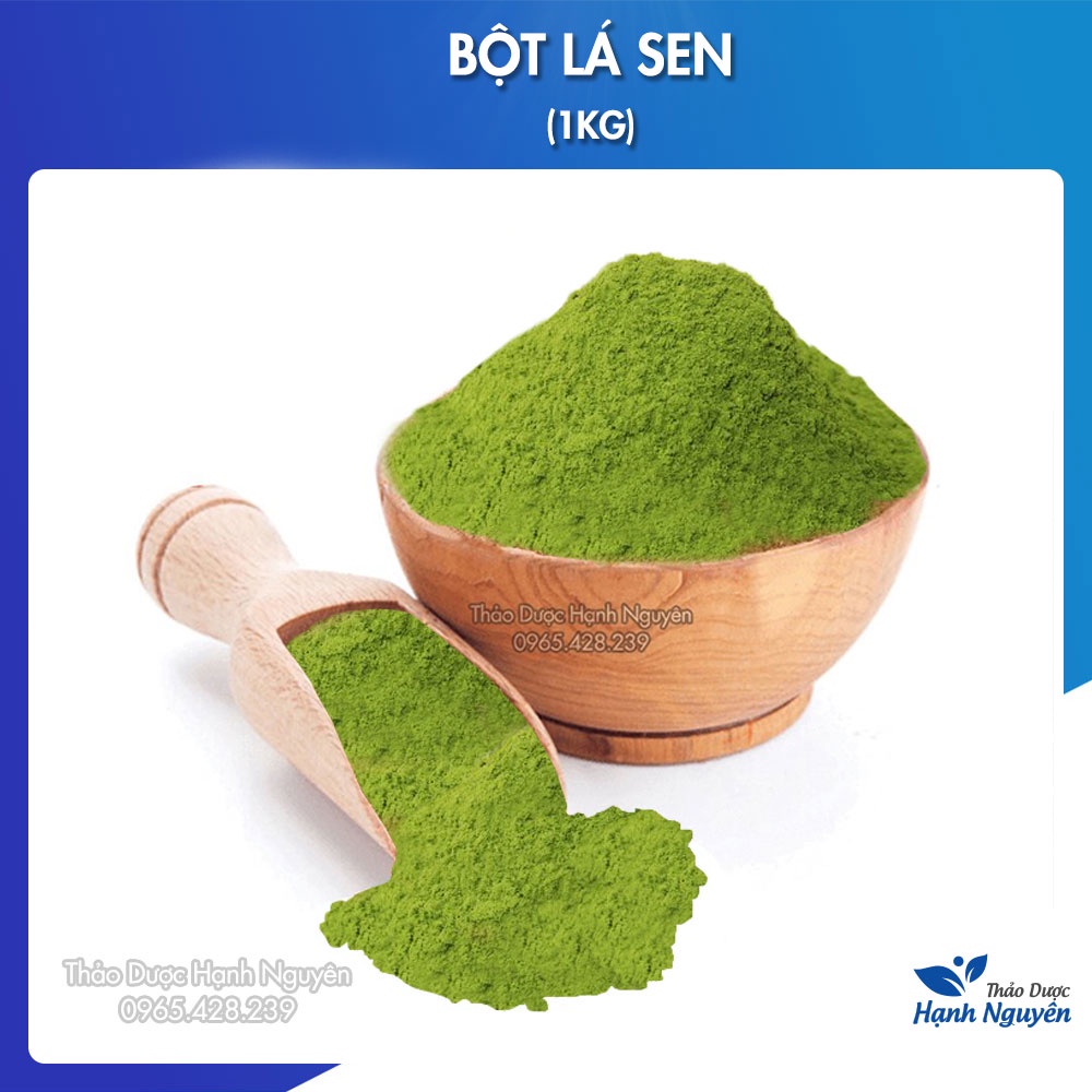 Bột lá sen nguyên chất 1kg (An thần, hỗ trợ giảm cân, hạ mỡ máu) - Thảo Dược Hạnh Nguyên