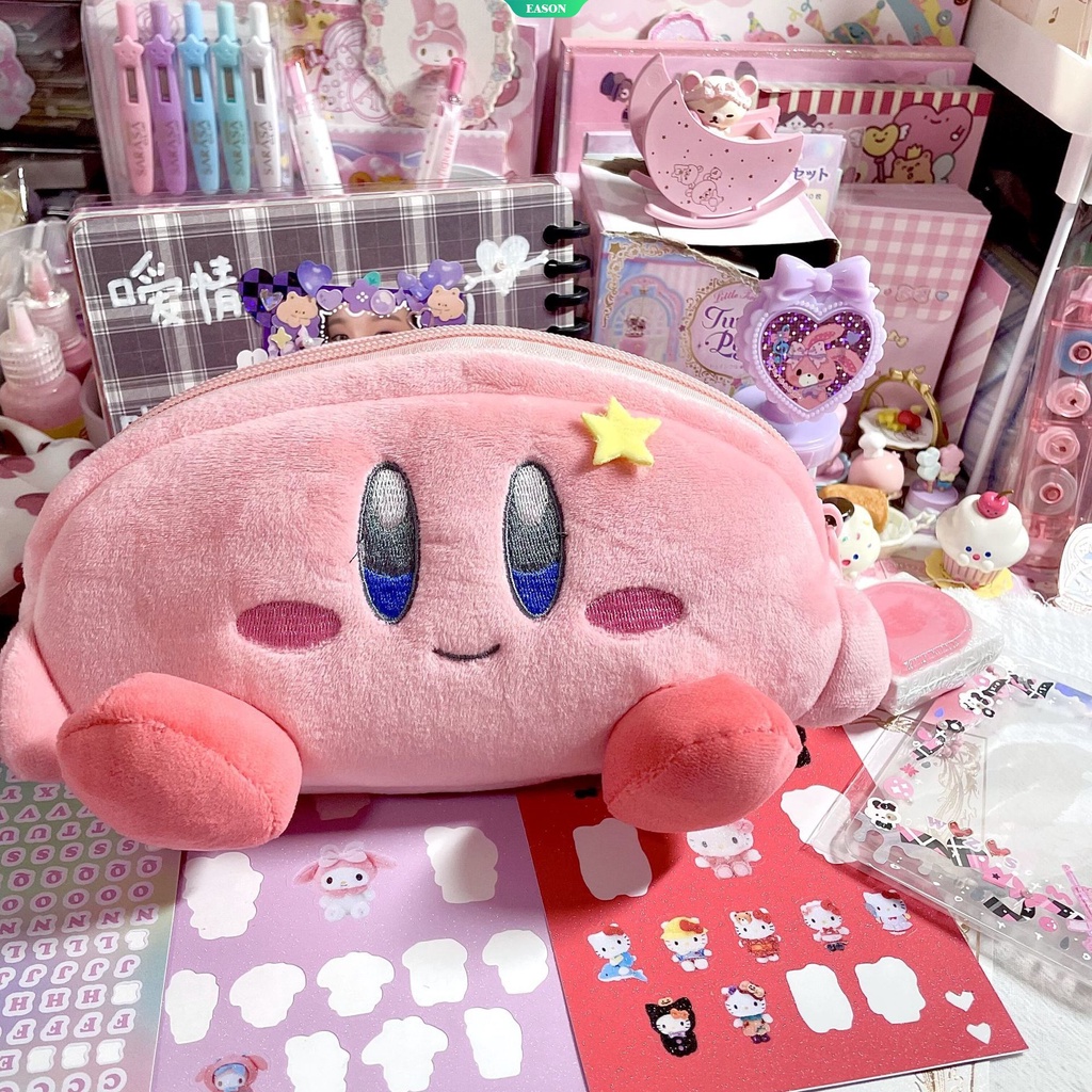 Túi Đựng Mỹ Phẩm Bằng Lông Nhung Dễ Thương Sức Chứa Lớn Kuromi Và My Melody Làm Quà Tặng Sinh Nhật Cho Bé Gái