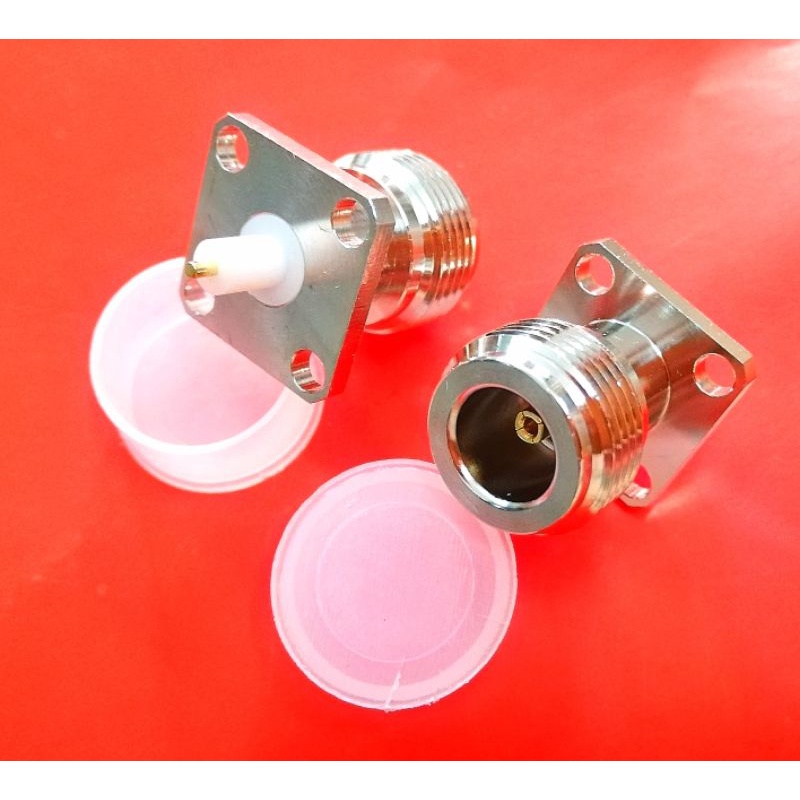 Đầu jack N cái bắt panel mặt bích 4 lỗ vuông 17.5x17.5MM 20x15MM 25x25MM