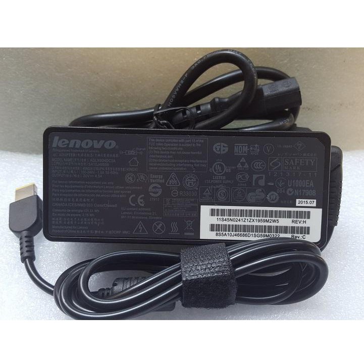 (ADAPTER) SẠC LAPTOP LENOVO 20V 4.5A (90W) (USB kim) kích thước đầu ghim sạc USB Type A