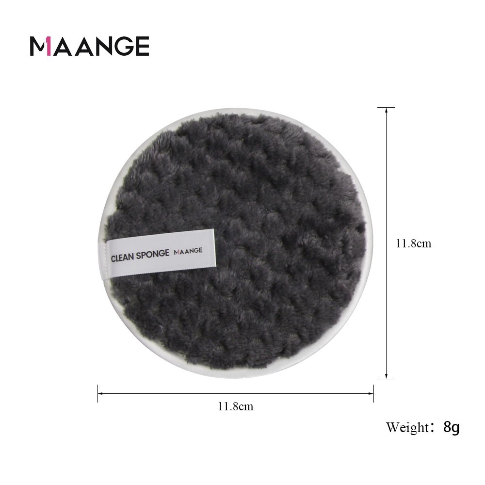 MAANGE Bông phấn Tẩy Miếng Rửa Mặt Làm Sạch（1 miếng）