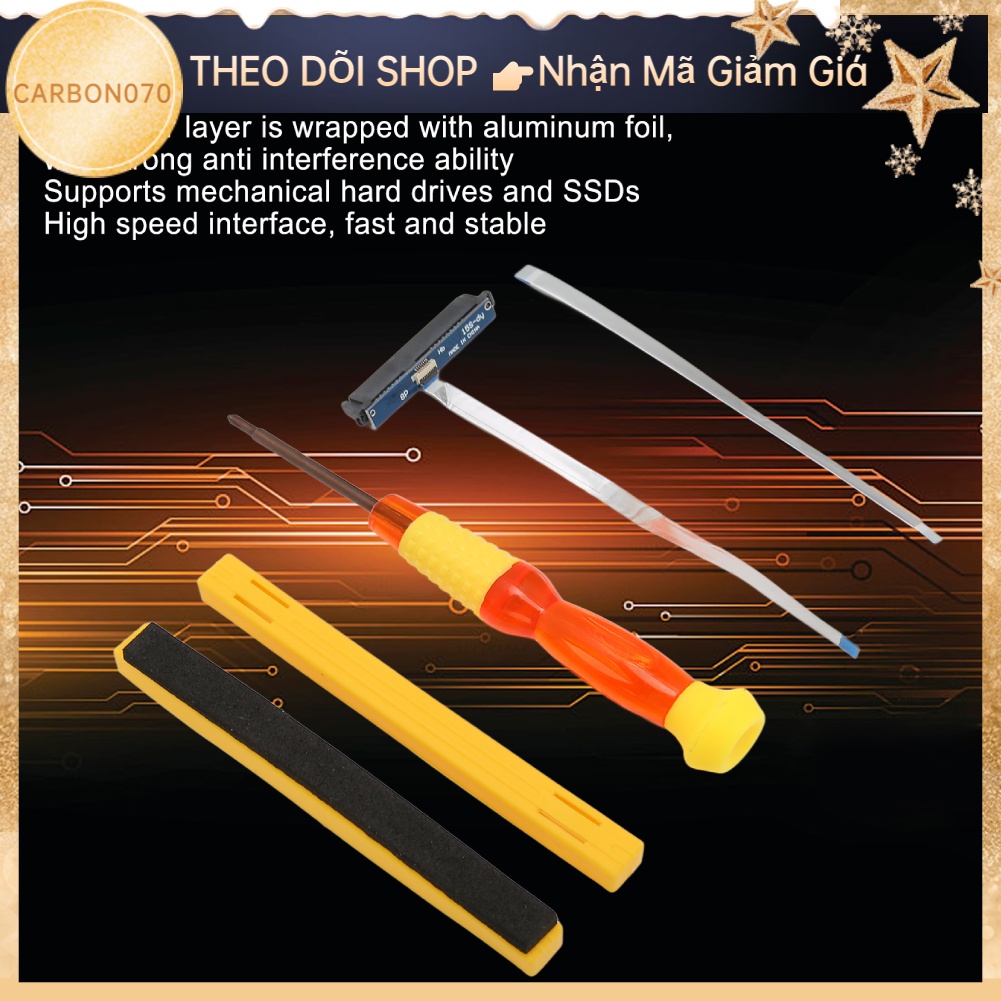 🌟Hàng Sẵn Dây cáp kết nối ổ cứng SSD cho HP 15s Du1009tx / 15s Du1011tx Đầu nối ổ đĩa cứng Tốc độ cao Hoạt động ổn định【Carbon070】
