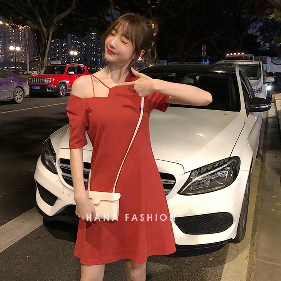 Đầm Mini Màu Đen Hana Fashion - Op008