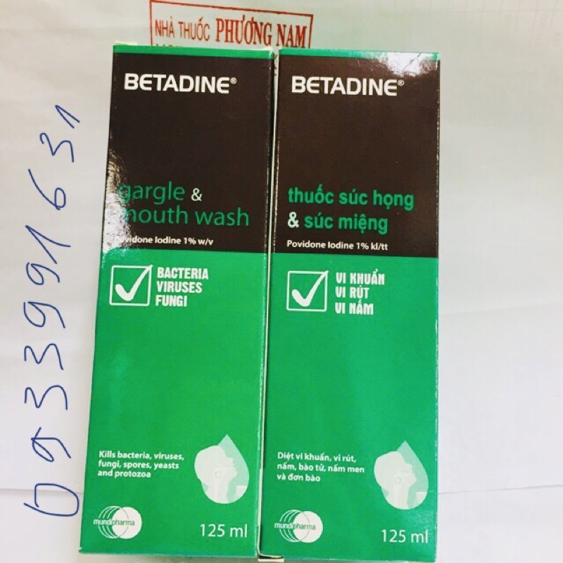 BETADIN súc họng 125ml