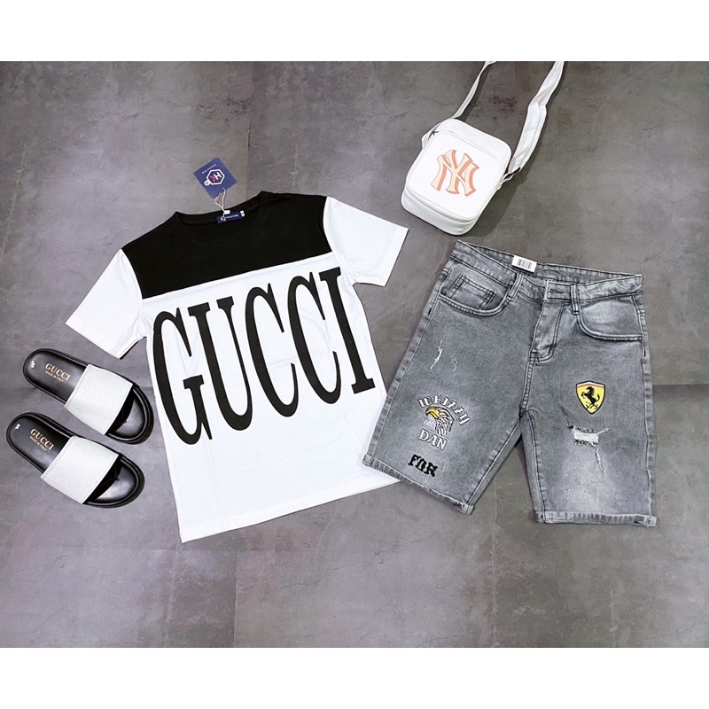 Quần áo shop chụp theo set hình thật