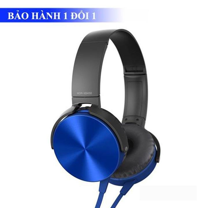 Tai nghe XB 450 Ap Extra Bass pass cực chuẩn, âm thanh chân thực, miếng đệm tai đeo rất êm, cho cảm giác thoải mái