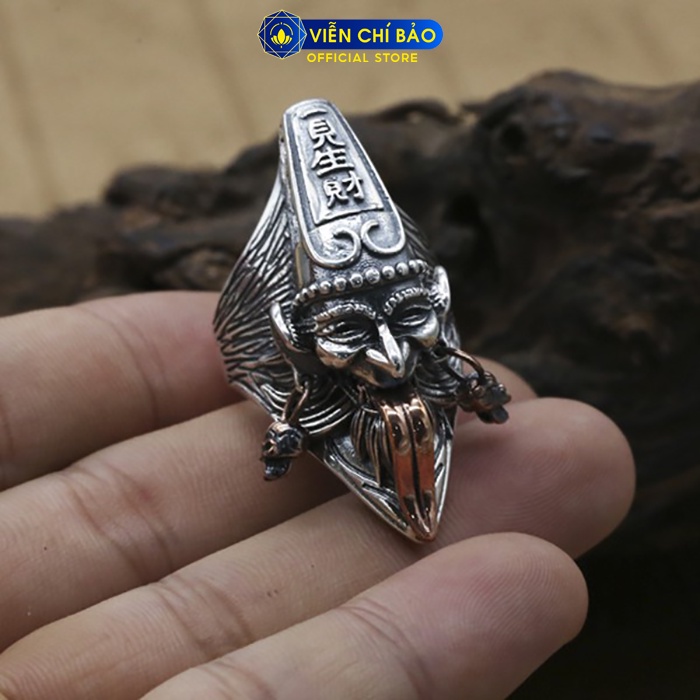 Nhẫn bạc nam Bạch Vô Thường chất liệu bạc Thái S925 thời trang phụ kiện trang sức nữ Viễn Chí Bảo N100482