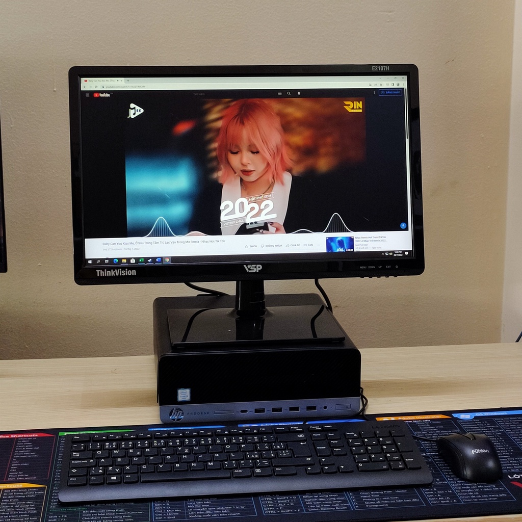 Full bộ PC văn phòng - Máy tính đồng bộ HP ProDesk 600 G3 SFF like new - màn 21" VSP FHD mới - phím chuột new box