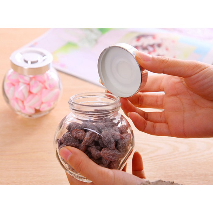 #Hũ Thủy Tinh 110ml Đựng Gia Vị - Tứ Quý - Có Nắp
