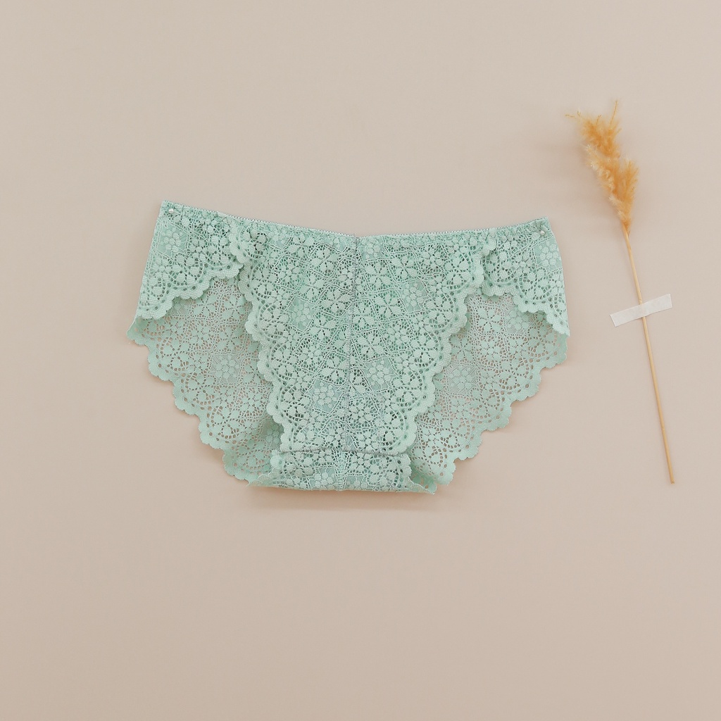 Quần lót ren nữ MOMOJAMA màu pastel dễ thương, thanh lịch (40-55kg) | BigBuy360 - bigbuy360.vn