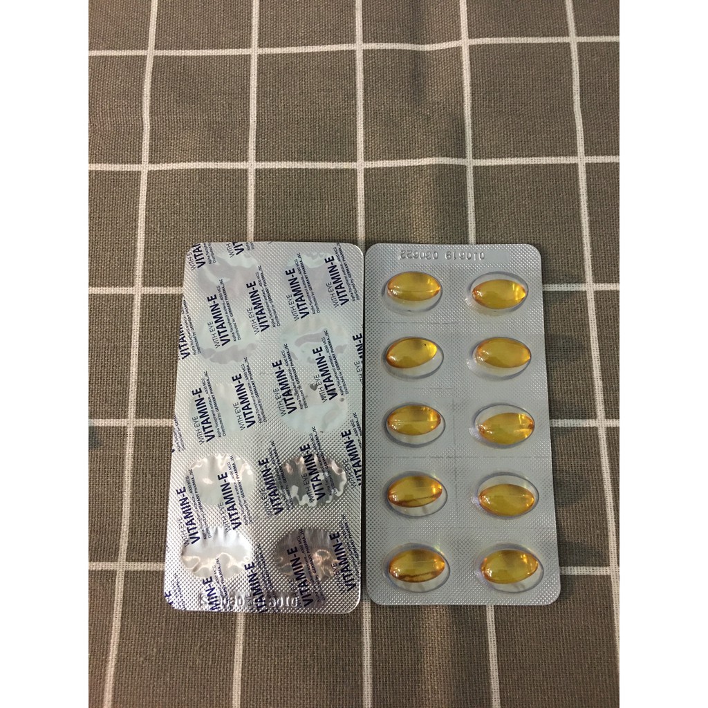 Vitamin E kèm lô hội, Omega 3 giúp đẹp da, chống oxy hóa. Vỉ 10 viên | BigBuy360 - bigbuy360.vn