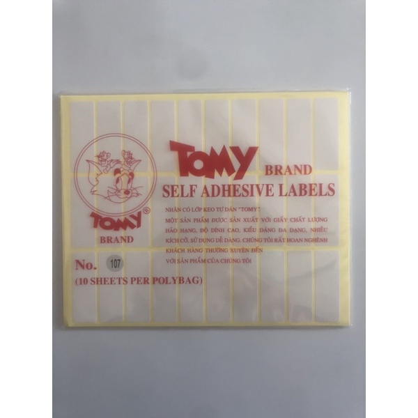 Giấy Tomy A5 các cỡ 107, 109, 121,104,100,118