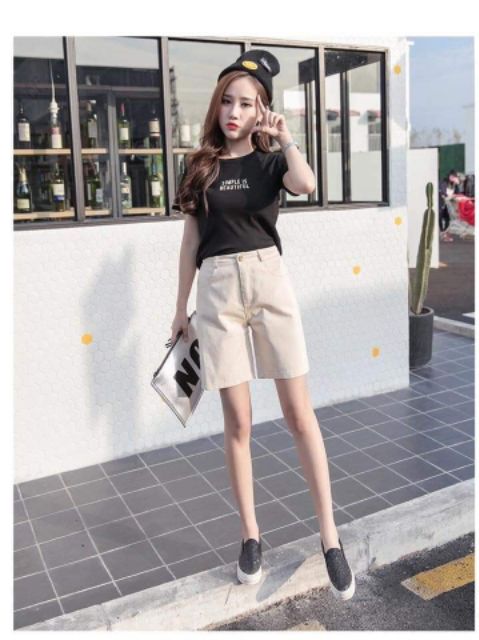 Quần short nữ kaki cao cấp