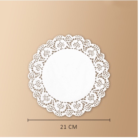 Set giấy thấm dầu 140 tờ hình tròn hoa văn thấm đồ chiên rán