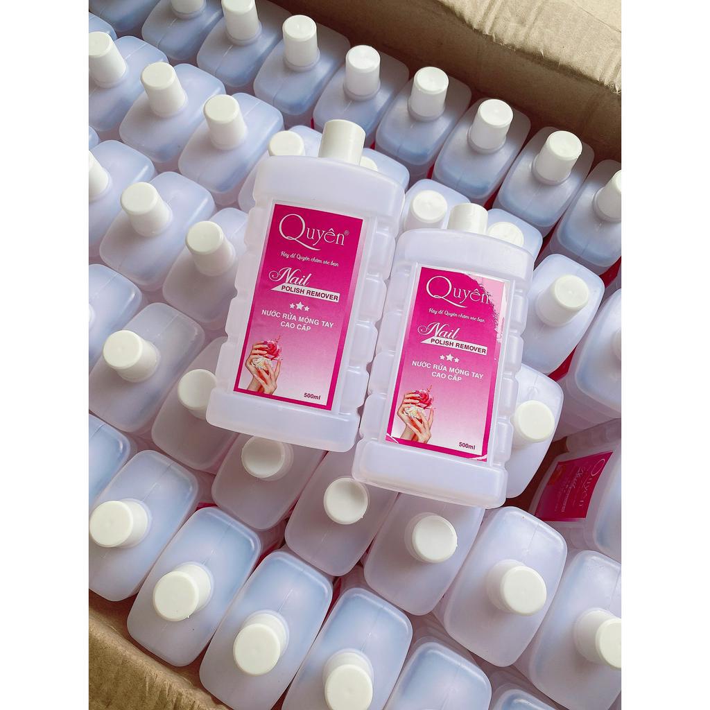 Axiton QUYÊN , Axeton VINIMAY dùng tẩy rửa móng tay hiệu quả - nước lau gel chính hãng chai 500ml