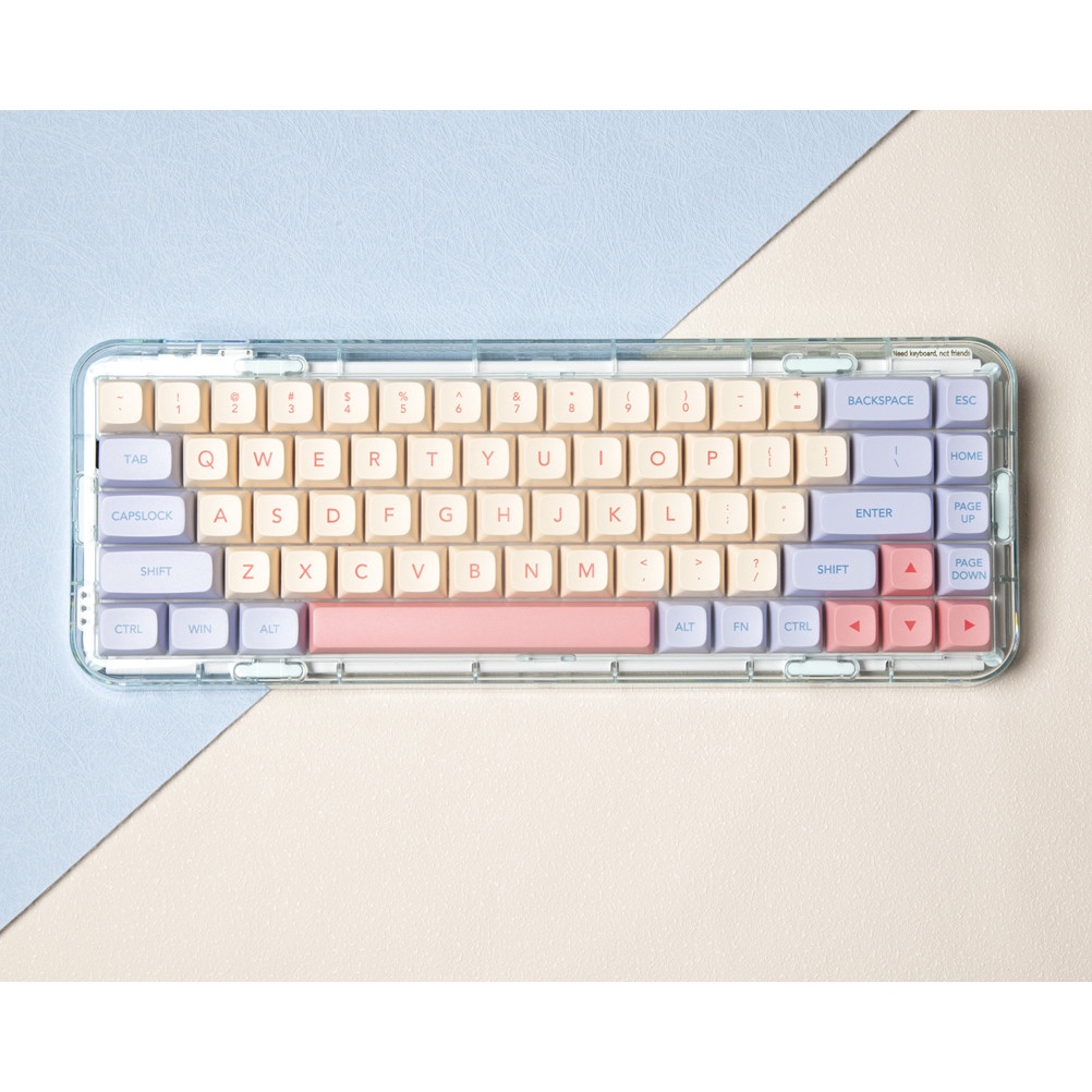 132 Phím Marshmallow Keycap XDA Hồ sơ XDA Màu hồng dễ thương PBT Thuốc nhuộm phụ Bàn phím cơ học Keycap