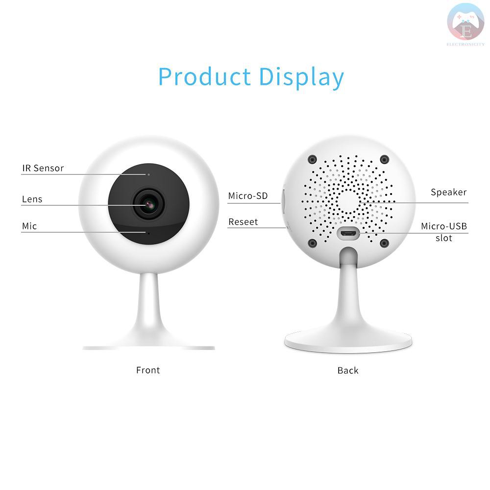 Camera An Ninh Xiaomi Xiaobai Cangmi Thông Minh Kết Nối Wifi Có Tầm Nhìn Ban Đêm 720p Hd 9m