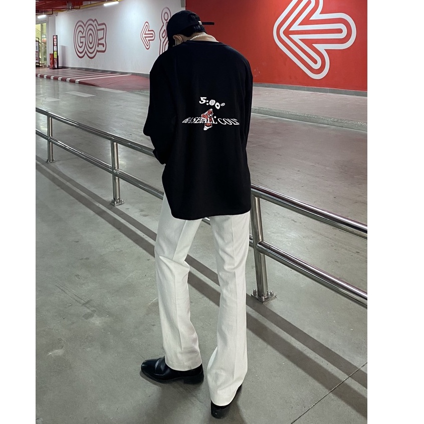 Áo Sweater 5AM ss4.2 họa tiết bóng chày