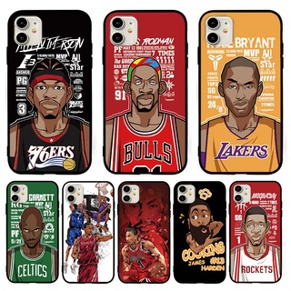 Ốp lưng TPU mềm For iPhone X 8 7 6S 6 Plus 5S SE 5  Ngôi sao bóng rổ Hoa văn