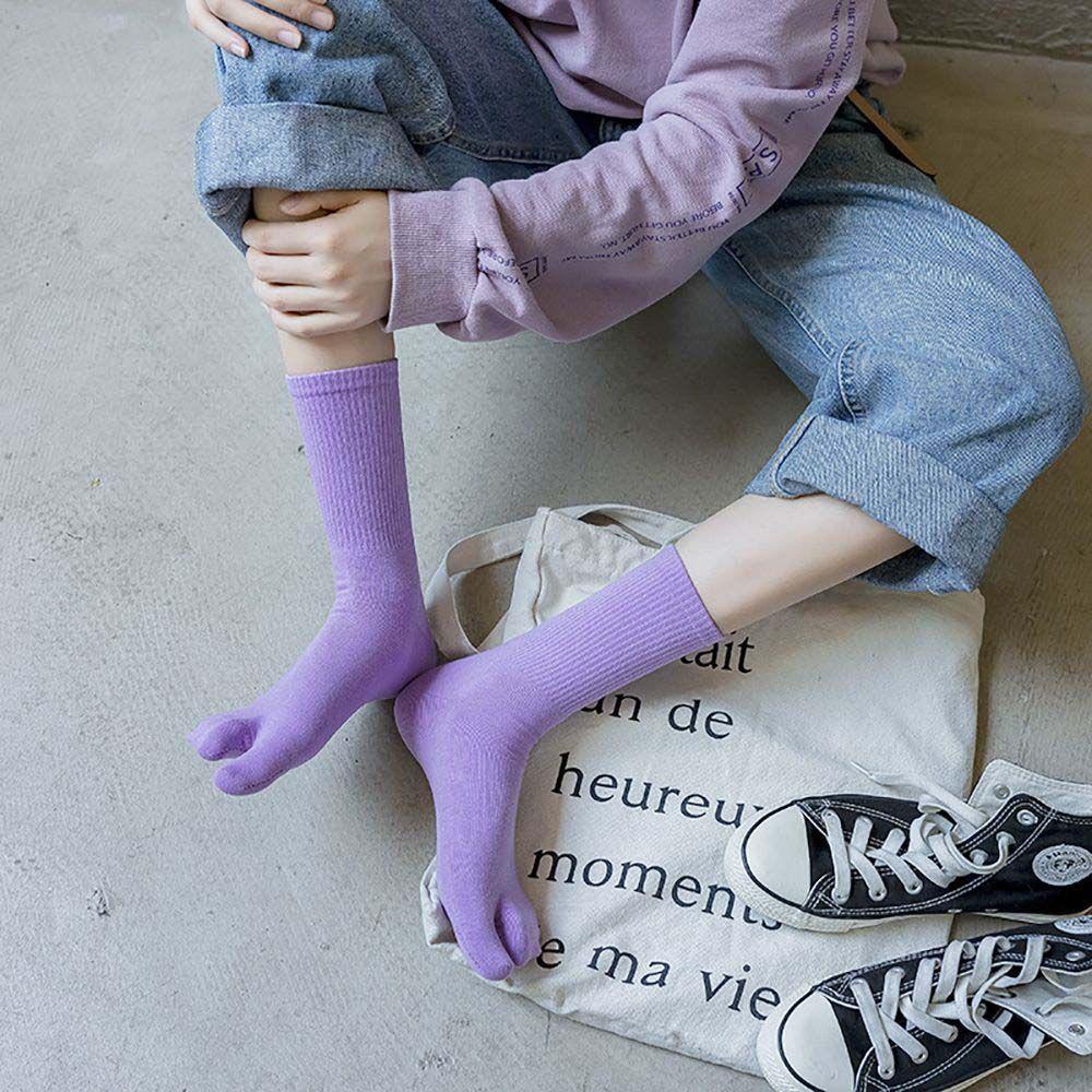 Vớ Cotton Dài Thoải Mái Xẻ Tà Harajuku Cho Nam Và Nữ
