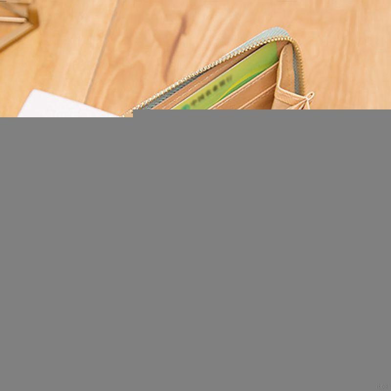 Ví da dáng dài họa tiết đá hoa cương thời trang cho nữ