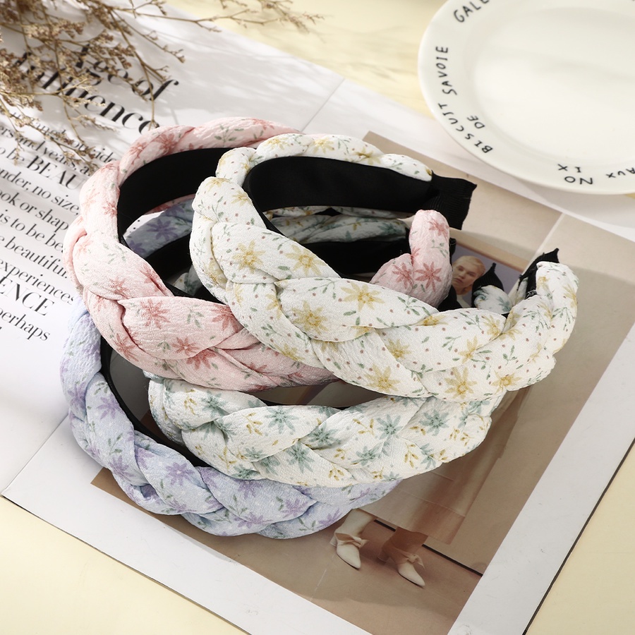 Băng Đô Cài Tóc In Họa Tiết Phong Cách Hàn Quốc Thời Trang Cho Nữ