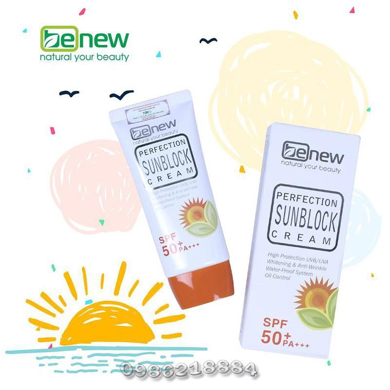 Kem chống nắng dưỡng trắng Benew Hàn Quốc Perfect Sunblock PS85