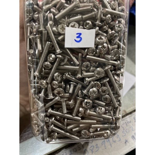 Ốc Bake đầu dù Inox 304  10con