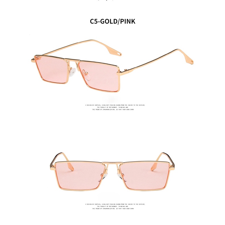 Kính Mát Gọng Vuông Nhỏ Thời Trang 2021