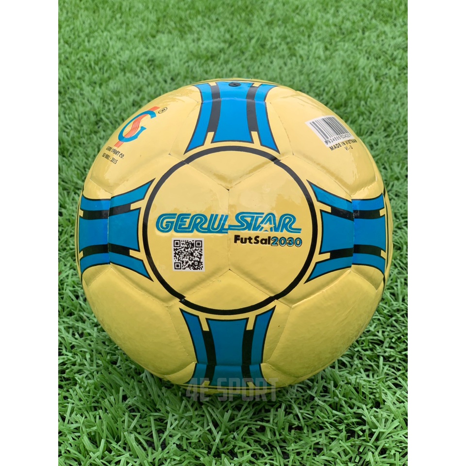 [HCM]Quả bóng đá sân Futsal và cỏ nhân tạo Geru Star 2030 - da PU dán Số 4 - Tặng kim bơm và lưới đựng bóng