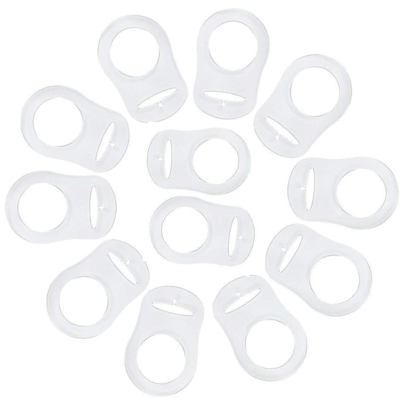 Kẹp Giữ Núm Vú Giả Bằng Silicon Trong Suốt Cho Bé