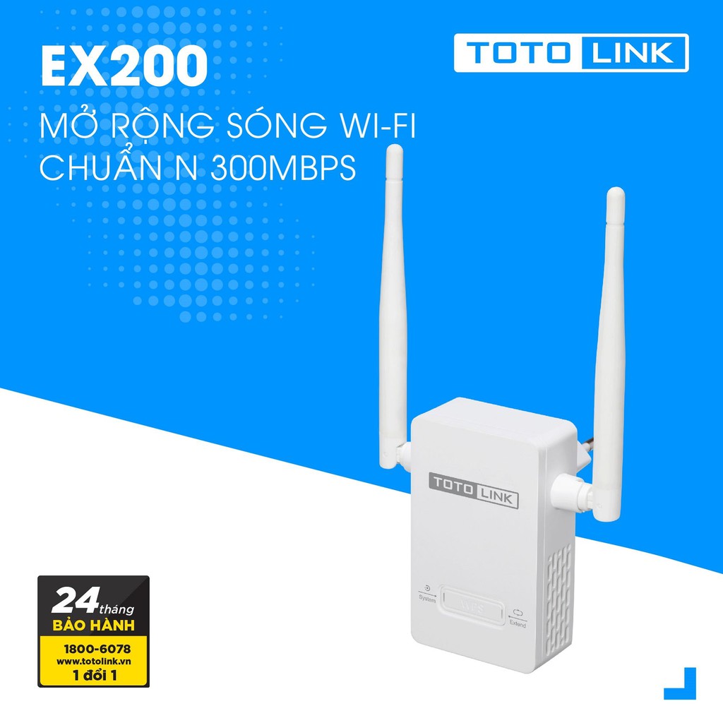 Bộ kích sóng totolink EX200