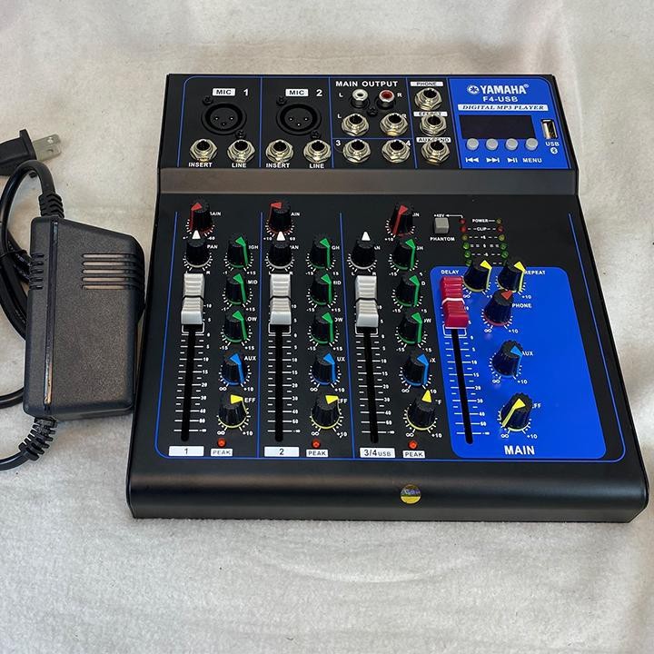Bộ trộn âm thanh Mixer YAMAHA F4 có Bluetooth có chân USB, mẫu mới, hàng đẹp Smarttnt.vn