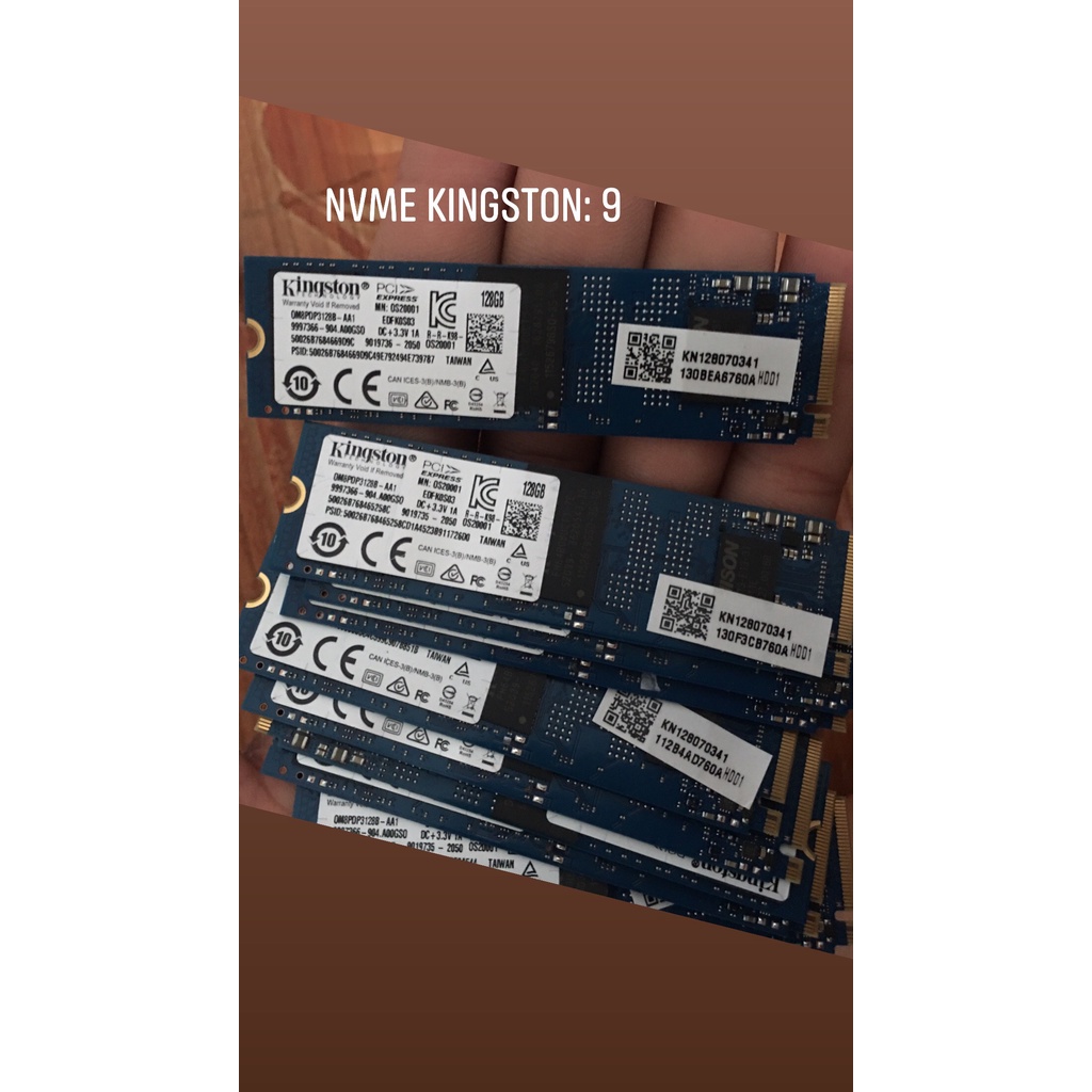 ổ cứng máy tính SSD M.2, NVMe M.2 128GB 256GB Hynix, SAMSUNG, Kingston,... (Hàng tháo máy)