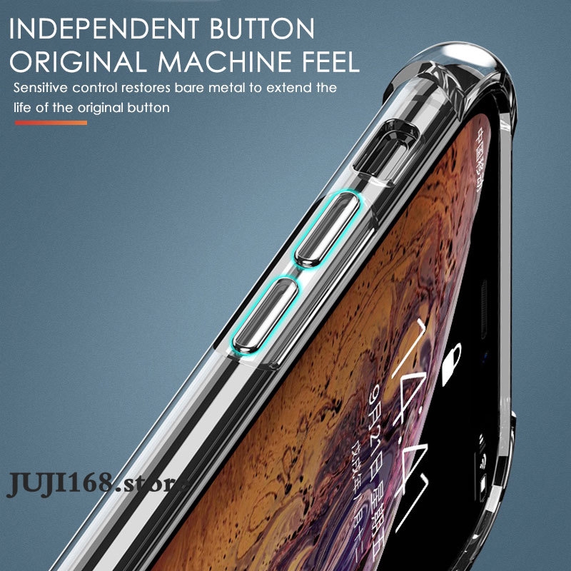 Ốp điện thoại silicon trong suốt chống sốc sang trọng cho iPhone 12 12 Pro 7 8 6 6S Plus X XS Max XR 11 12 PRO MAX