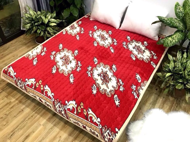 Thảm trải giường trần bông nguyên tấm nhập khẩu